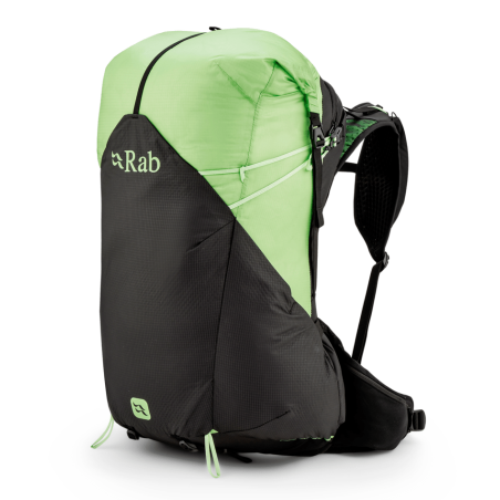 Rab Syclon XP 38ND wasserdichter Rucksack Damen Black Dark Fig Green