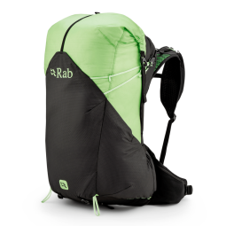 Rab Syclon XP 38ND wasserdichter Rucksack Damen Black Dark Fig Green