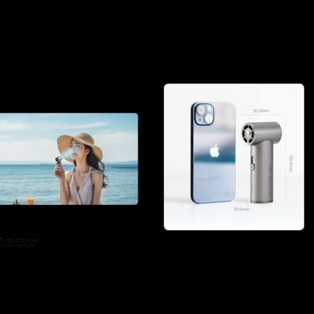 Nitecore NEF01 Handventilator mit einem kleineren Packmaß als manch ein Smartphone