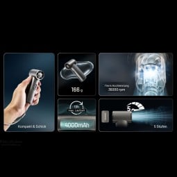 Nitecore NEF01 Handventilator leichte Handhabung und minimales Gewicht