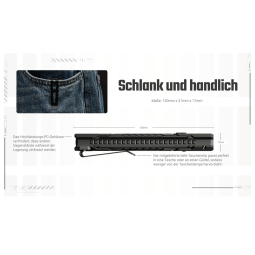 Nitecore EDC7 Schlank