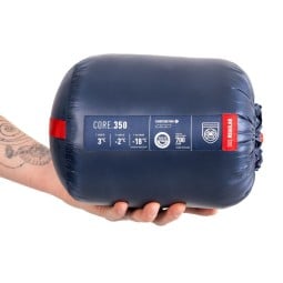 Pajak Core 350 Navy Daunenschlafsack Packmaß