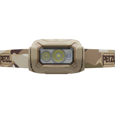 Petzl Aria 2R RGB Stirnlampe Camouflage von vorne