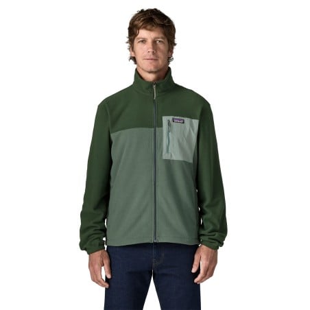 Patagonia Micro D Patch Pocket Jacket Grün Frontansicht