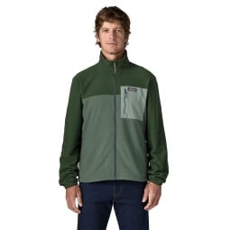 Patagonia Micro D Patch Pocket Jacket Grün Frontansicht