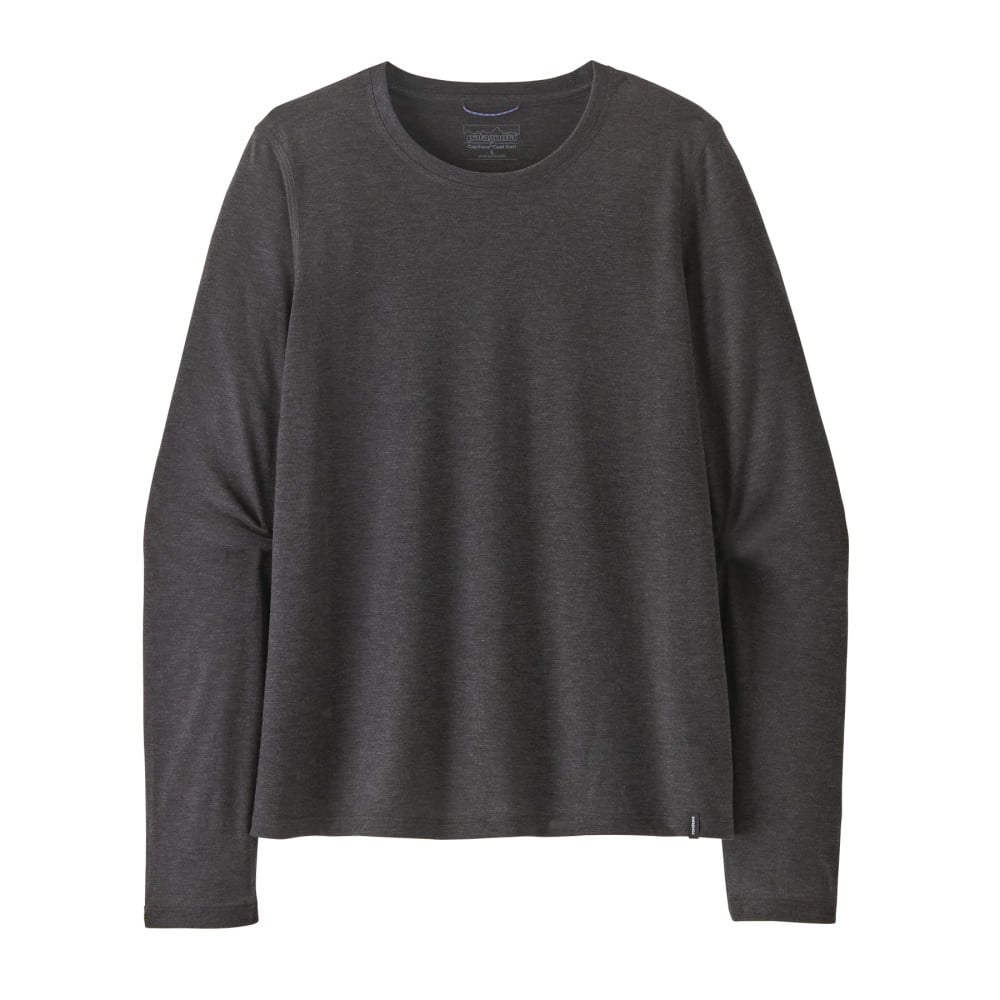 Patagonia Long-Sleeved Cap Cool Trail Shirt Damen Ink Black