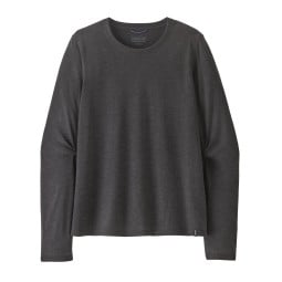 Patagonia Long-Sleeved Cap Cool Trail Shirt Damen Ink Black