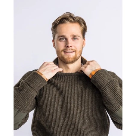 Pinewood Lappland Rough Sweater Wollpullover mit Rundhalsauschnitt