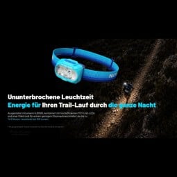 Nitecore UT27 MB Stirnlampe mit starken Akku für besonders lange Laufzeit.