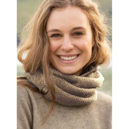 Noble Wilde Moss Neck Warmer in der Farbe Oyster
