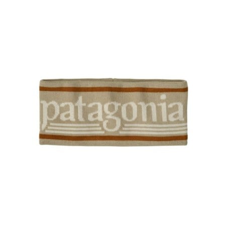 Patagonia Powder Town Headband Hut Tripper Logo: Weathered Stone