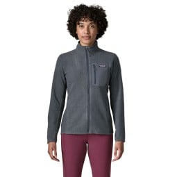 Patagonia R1 Air Jacket Damen Smolder Blue an Modell mit 174cm in Gr. S
