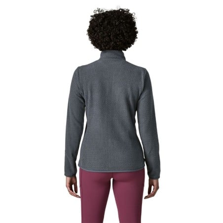 Patagonia R1 Air Jacket Damen Smolder Blue an Modell mit 174cm in Gr. S Rückseite