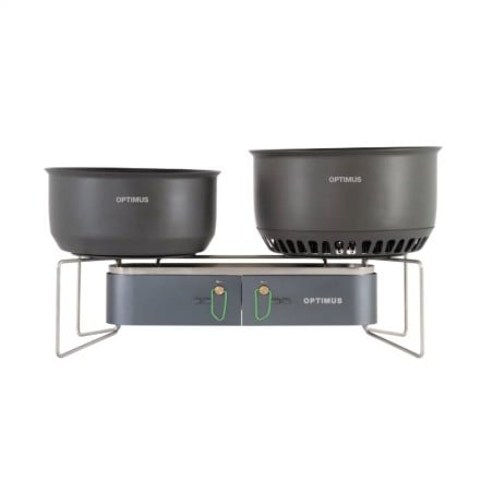 Optimus Gemini II Gaskocher ideal zum kochen mit mehreren Töpfen