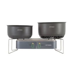 Optimus Gemini II Gaskocher ideal zum kochen mit mehreren Töpfen