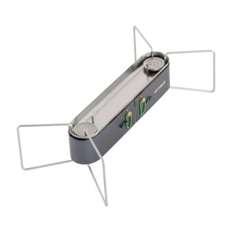 Optimus Gemini II Gaskocher leichter Zweiflammenkocher mit stabilen Stand.