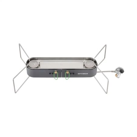 Optimus Gemini II Gaskocher schmalles Design für kompaktes Packmaß