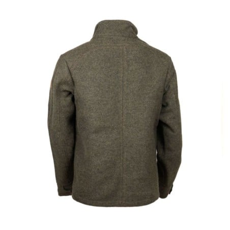 Steinkauz Lodenfleecejacke Kragenhuber Schiefer Rückseite