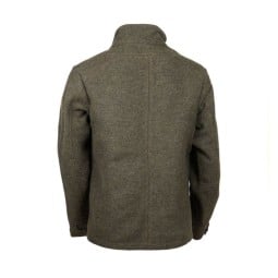 Steinkauz Lodenfleecejacke Kragenhuber Schiefer Rückseite