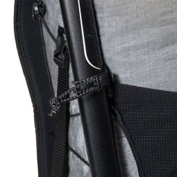 Hyperlite Mountain Gear Unbound 55 Rucksack Grey Möglichkeiten zur befestigung von Stöcken.