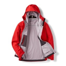 Rab Firewall Guide Regenjacke geöffnet mit zwei Innentaschen.