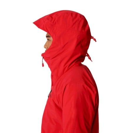 Rab Firewall Guide Regenjacke mit Helmtauglicher Kapuze.