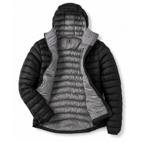 Rab Cirrus Alpine Isolationsjacke Black mit grauem Innenleben