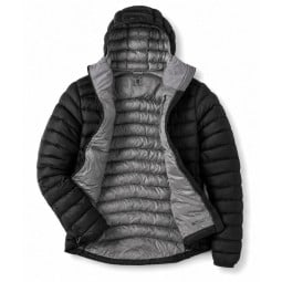 Rab Cirrus Alpine Isolationsjacke Black mit grauem Innenleben