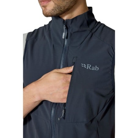 Rab Borealis Hoody Vest Beluga mit EInschubtasche für Kleinkram oder Handy