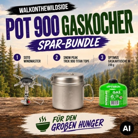 Walkonthewildside Pot 900 Gaskocher Spar-Bundle