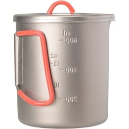 Evernew Ti Maccheroni Pot 750 mit geprägter Skala