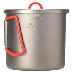 Evernew Ti Maccheroni Pot 1000 mit geprägter Skala