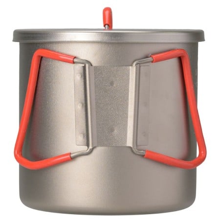 Evernew Ti Maccheroni Pot 1000 mit klappbaren Griffen inkl. Silikonschutz