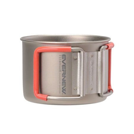 Evernew Ti (RED) Demitasse 220 FH mit klappbaren Griffen