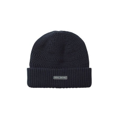 SealSkinz Gressenhall Strickmütze Navy Frontansicht