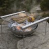 UCO Grilliput FireBowl Feuerschale klein unter Minigrill platziert