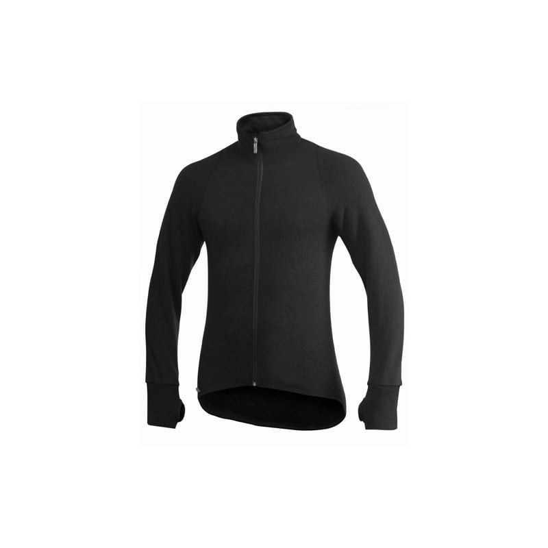 Woolpower Full Zip Jacket 600 im adretten Schwarz