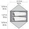 MSR Hubba Hubba NX Zelt Abmessungen Grundfläche