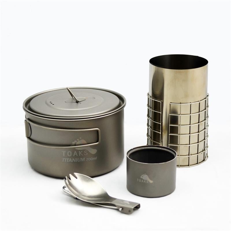 Toaks Ultralight Titanium Cook System CS03 einzelne Komponenten Toaks Ultralight Titanium Cook System CS03 einzelne Komponenten