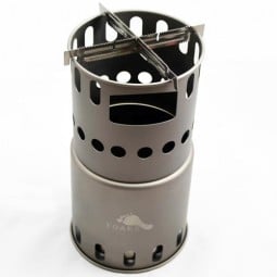 Toaks Titanium Wood Stove Cross Bars übereinandergelegt