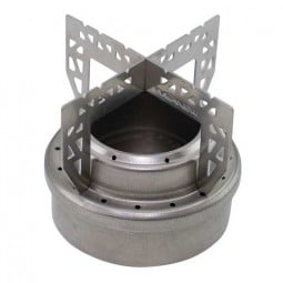 Evernew Ti Trivet 2 Topfstand auf dem Ti Alcohol Stove