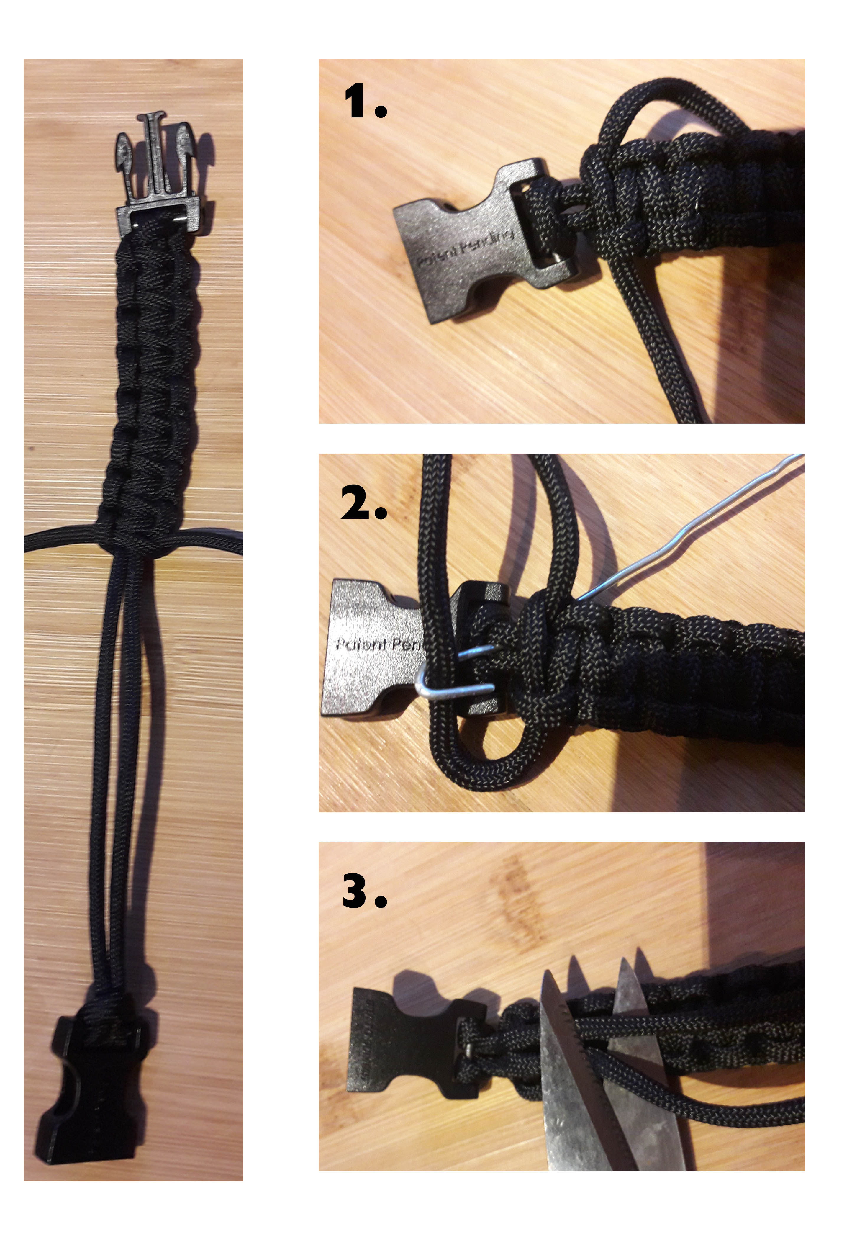 Paracord Armband fertigstellen