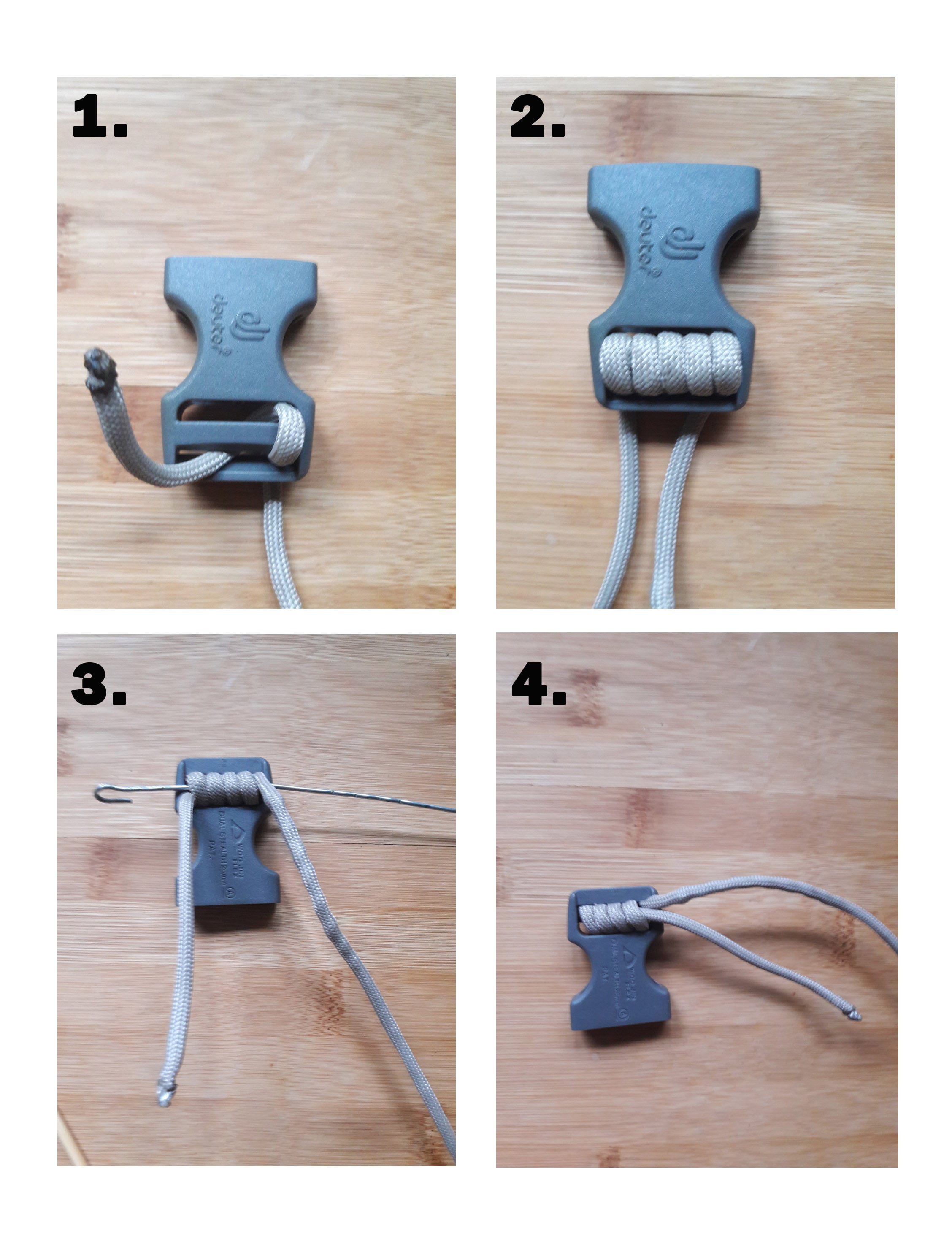 2 Stück Edelstahl Schnalle Für Paracord Hundehalsband 3.5x2.0cm