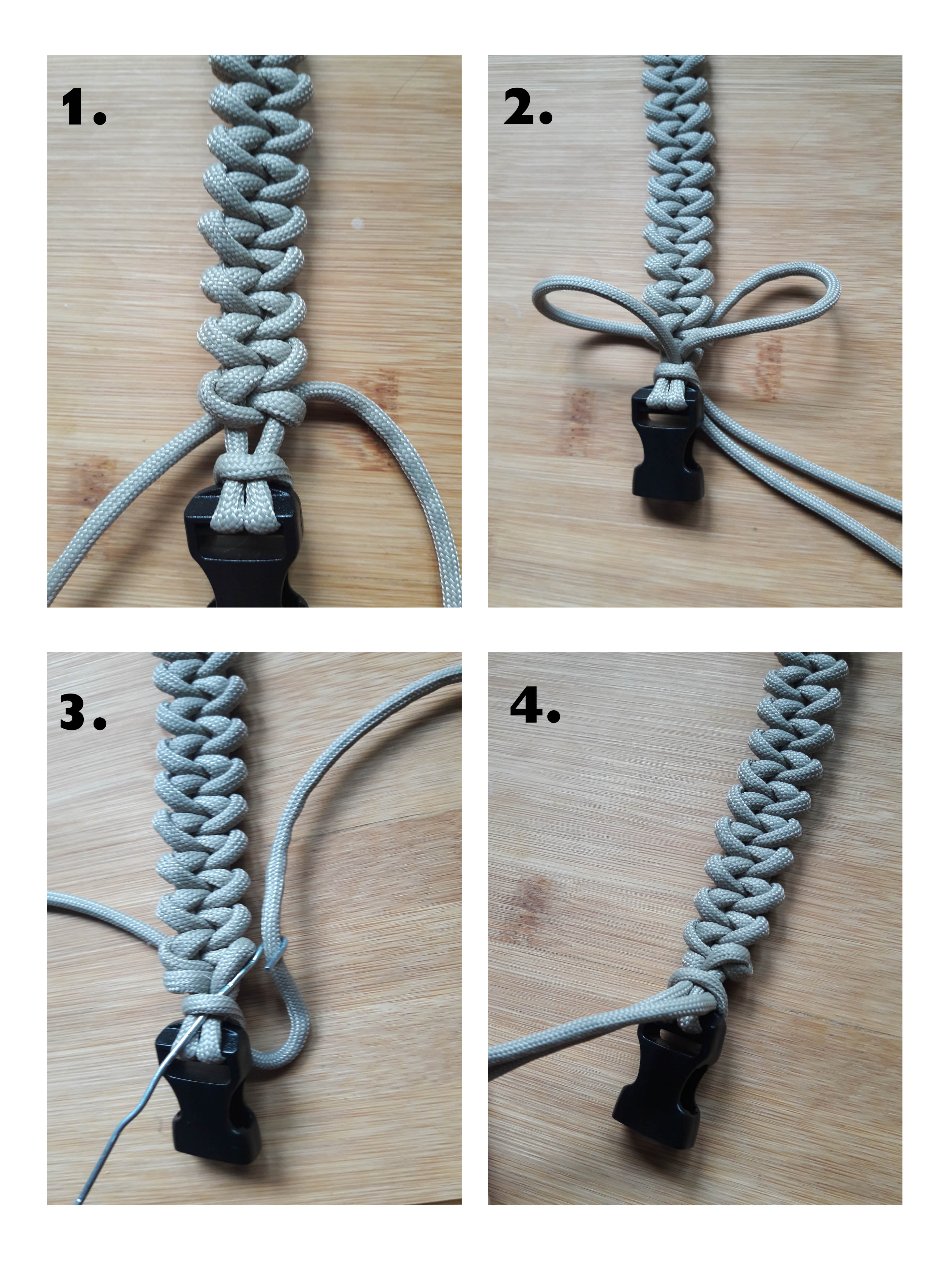 6x Paracord Schnallen Set - Zinklegierung Für DIY Armbänder