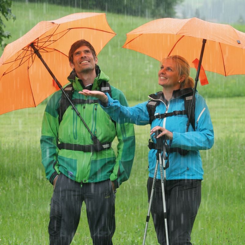 Euroschirm TeleScope Handsfree Schirme im Einsatz