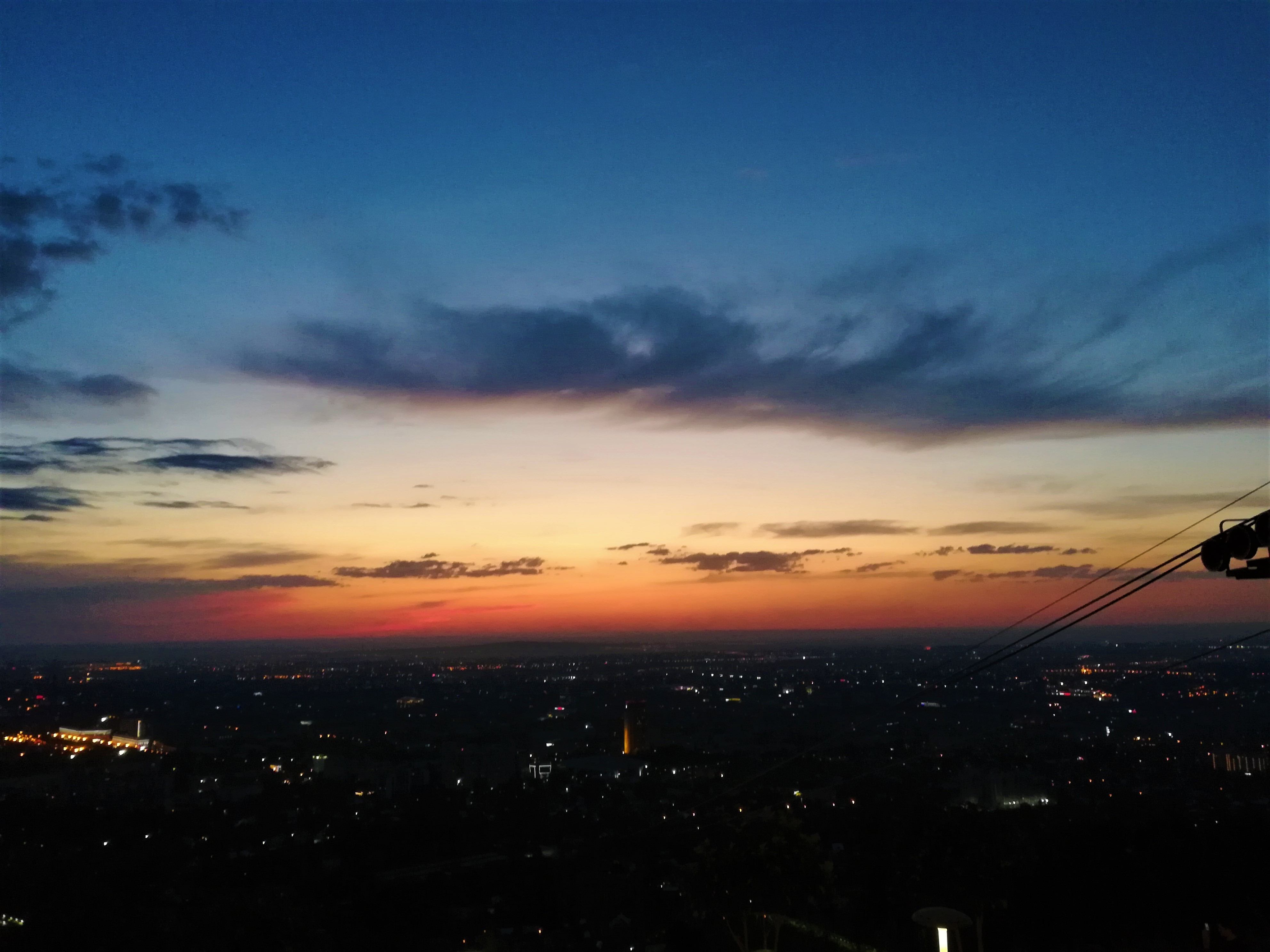 Aussicht auf die Stadt Almaty