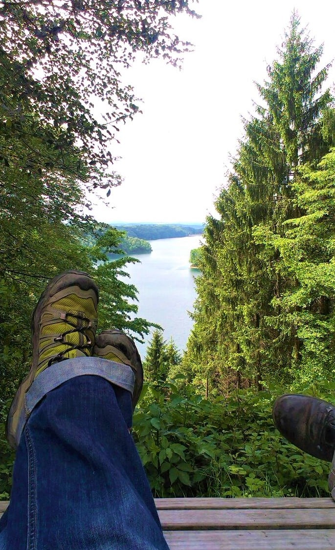 Pause auf dem Talsperrenweg