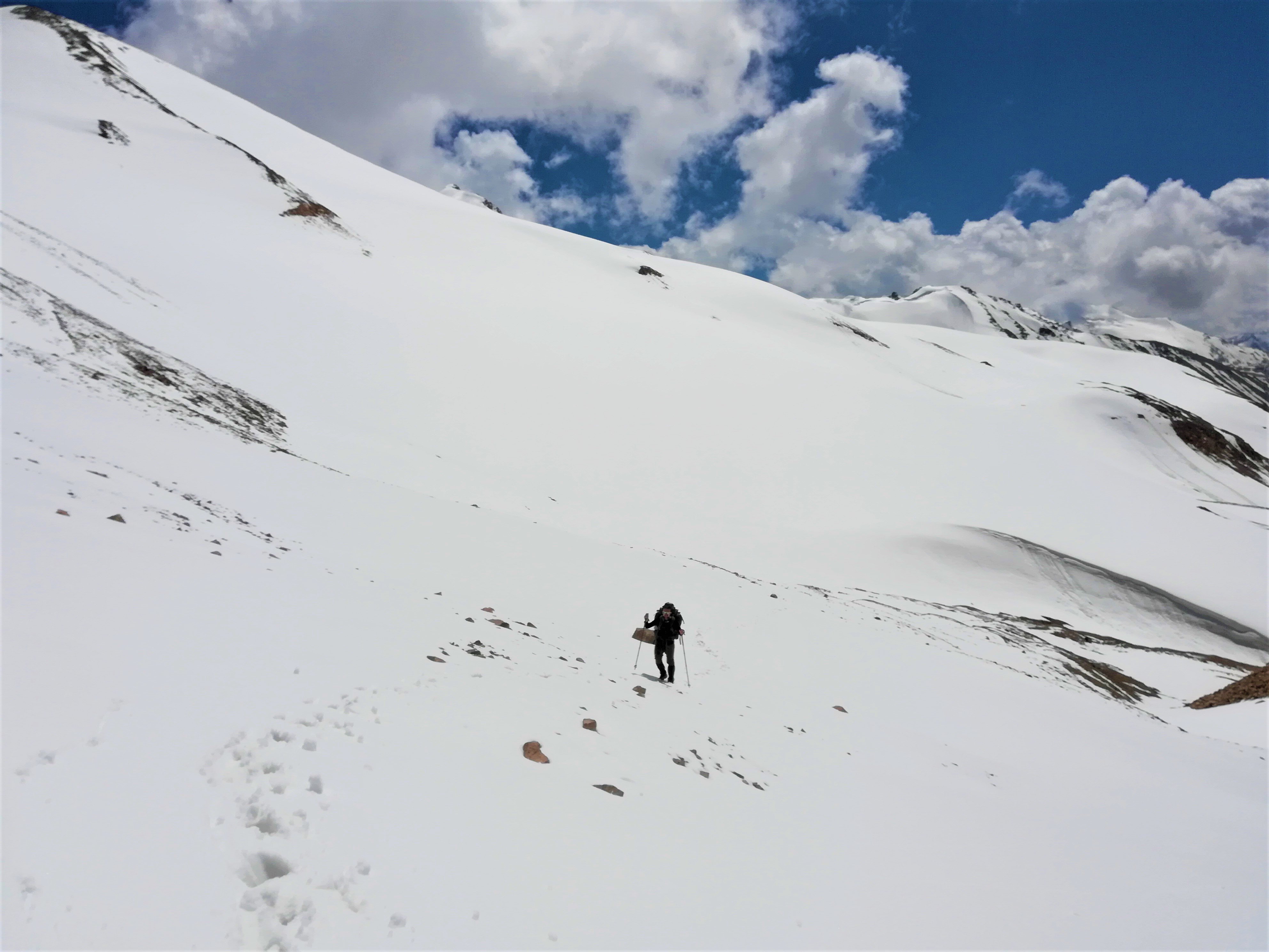 Weite Schneefelder in Kasachstan