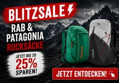 Blitzsale mit Rab und Patagonia Rucksäcken