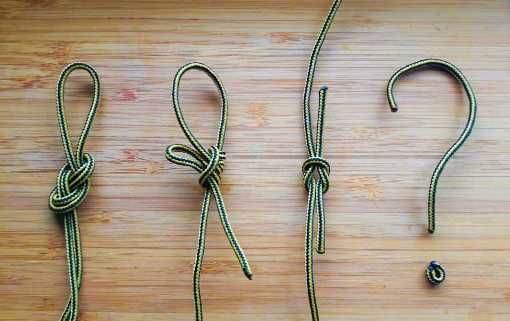 Kleine Knotenkunde: Die 3 wichtigsten Knoten